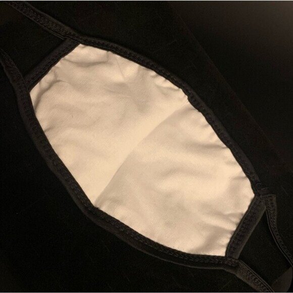 Unisex Red Face Mask Graphic Print "Naughty Or Nice I Was On Lockdown Stupid" - Picture 2 of 2